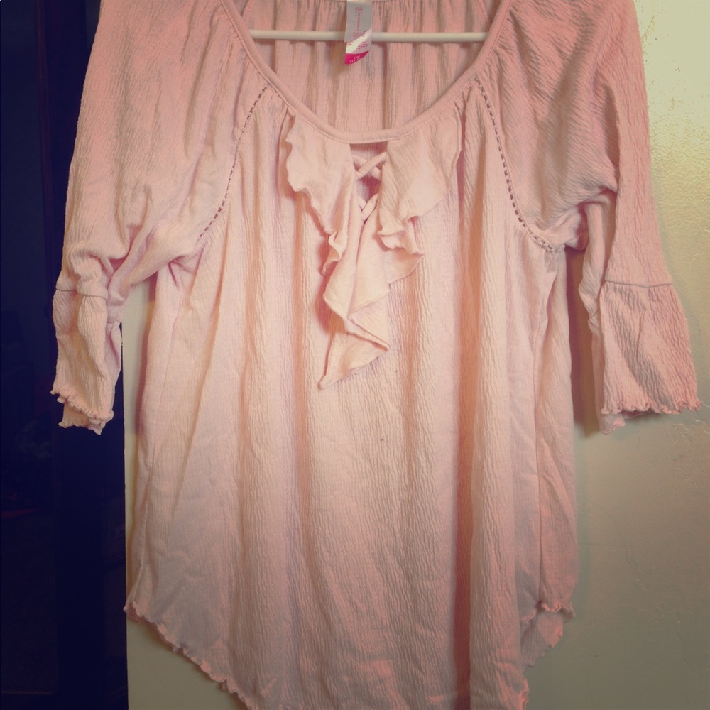 Free with any purchase pink top
